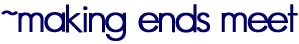 making ends meet